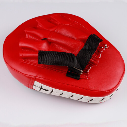 Boxing Focus Mitts, Elastic And Adjustable Strap Separate Finger Design Breathable Mesh Backing Dense Foam Padding (2Pcs)