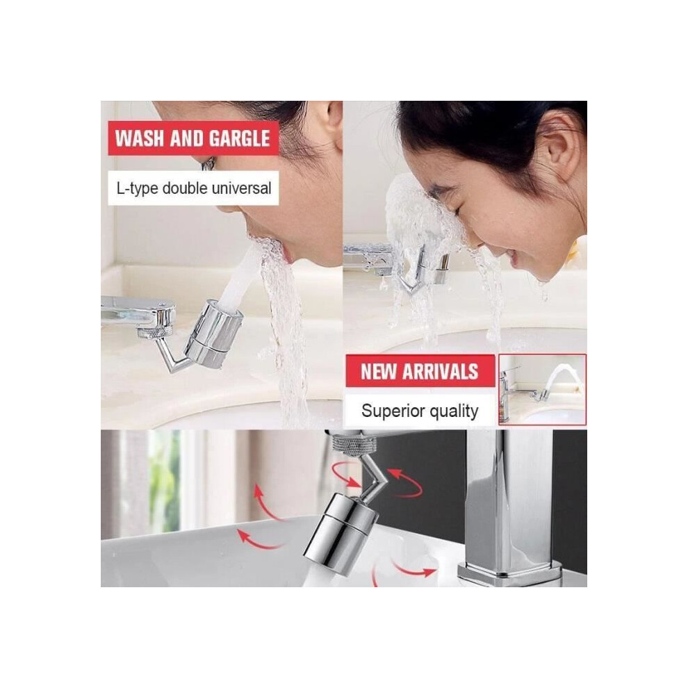 720 Swivel Kitchen Faucet Head Filter Nozzle 2 Adjustable Modes Water Saving Nozzle For Bathroom 7333425887455