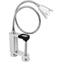 Lampă versatilă pentru grătar: capete duble de lampă, clemă C din aluminiu pentru gătit multifuncțional în aer liber și multe altele