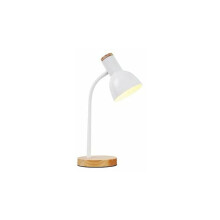 Draagbare leeslamp, LED-tafellamp met oogbescherming, eenvoudig te monteren voor studenten en professionals (wit)