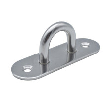 Piastra di fissaggio a occhiello in acciaio inossidabile resistente, hardware di montaggio a parete per installazione interna ed esterna, resistente