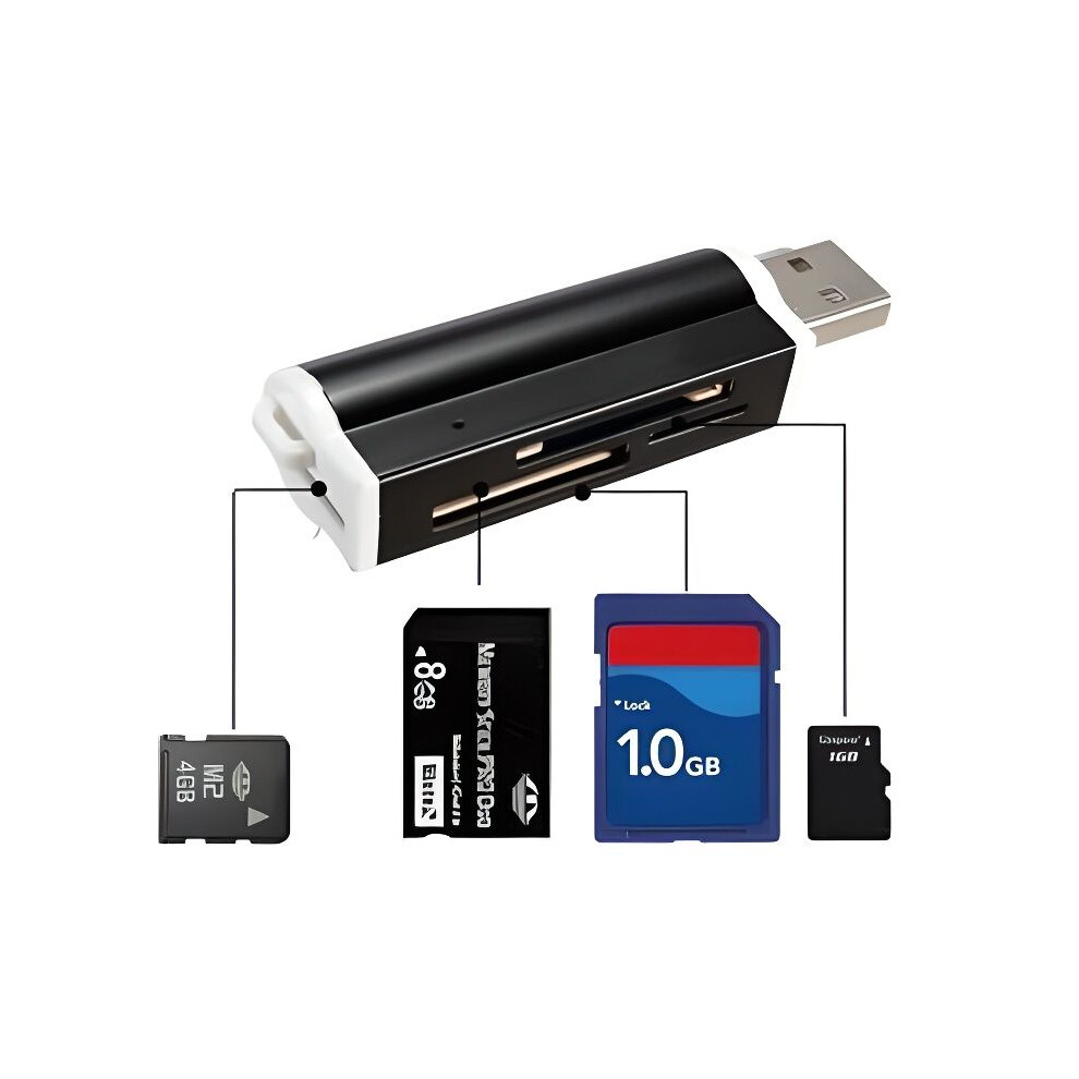 M2 Multi-Card Reader Micro Sd Mmc Usb Adapter Sdhc Reader 7333425908570