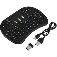 Wireless Keyboard - Unspecified - Mini Backlit Keyboard - Bluetooth - Touch Mouse - Black