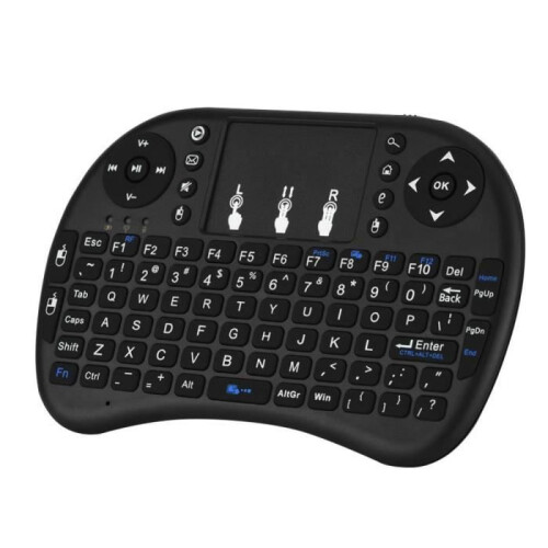 Wireless Keyboard - Unspecified - Mini Backlit Keyboard - Bluetooth - Touch Mouse - Black 1