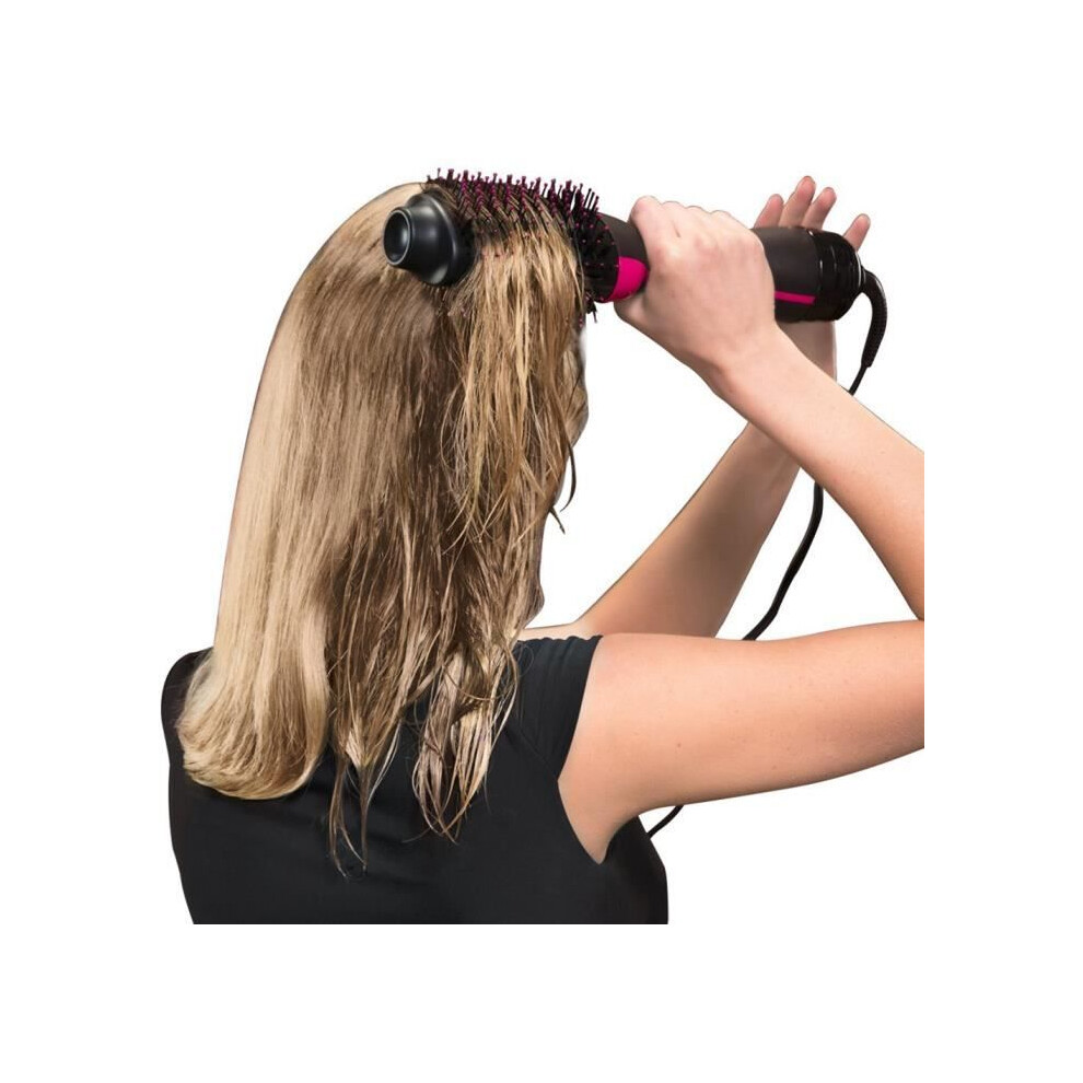 Multifunctional heated brush for curly hair and hair comb