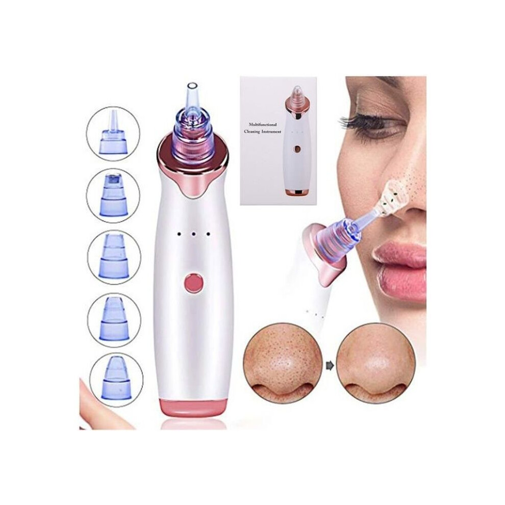 Blackhead Vacuum, Comedone Extractor, Rechargeable Pore Cleaner, Facial Beauty Device with LED Display