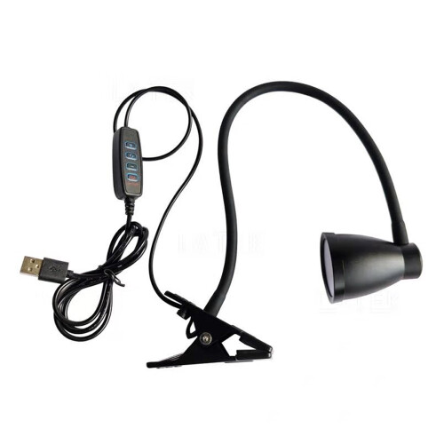 USB-Powered Reading Lamp, Strong Clamp With Adjustable Colors, Comfortable Lighting For Night Owls