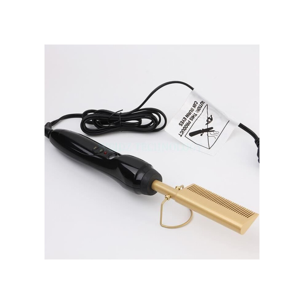 Electric Curling Comb for Wet and Dry Hair, Curling Iron, Straightener