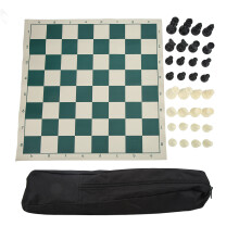 Jeu d'échecs portable, jeu d'échecs de tournoi lesté, plateau pliable, échiquier double face, jeu d'échecs anti-éclaboussures, jeu de société