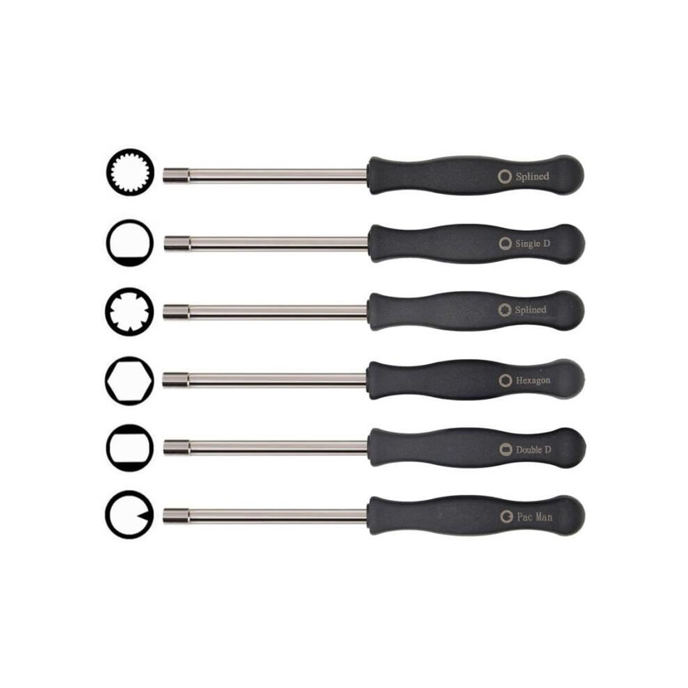 6Pcs Carburetor Screwdriver Set Adjustment Tool For Husqvarna Mcculloch Partner Poulan Chainsaws 7333425891223