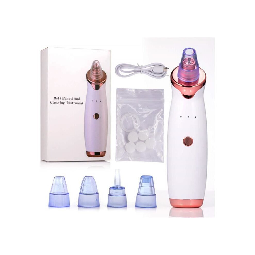 Blackhead Vacuum Cleaner, Multifunctional Blackhead Remover Extractor, USB Rechargeable Nose and Face Cleaner