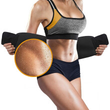 Schwitzsauna-Bauchweggürtel für Fitnessbegeisterte, erhöhte Rumpfstabilität durch breite Abdeckung und rutschfestes Design, Taillenformer-Wickel