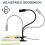 Flexible Reading Lamp, Multipurpose Clamp Base, Adjustable Gooseneck, Heavy Duty Clamp For Various Surfaces 5