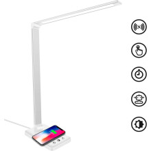 Eye-Care skrivebordslampe, Sunturalux LED-læselampe med trinløs dæmpning, foldbart design for pladsbesparelse, bærbar bordlampe med fuld spektrum