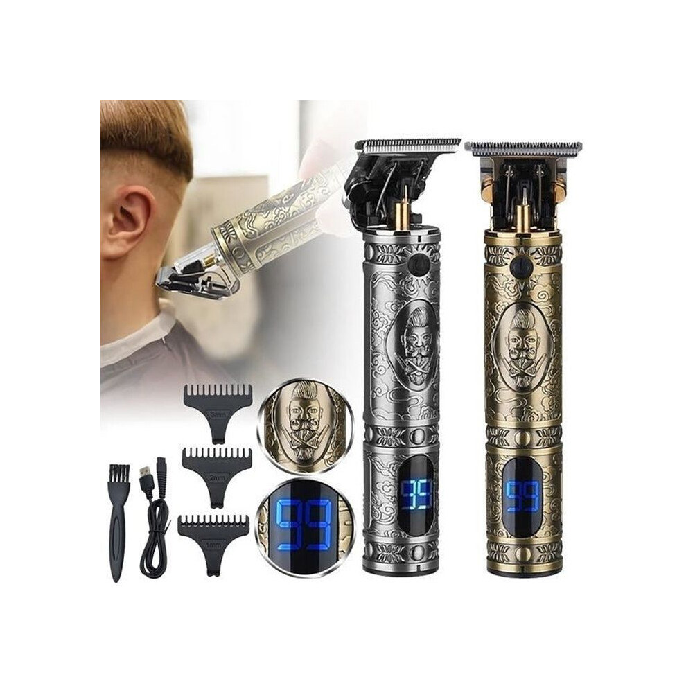 Letouch Hair Clipper - Cordless, Rechargeable, LCD Display - T-Blade for Men