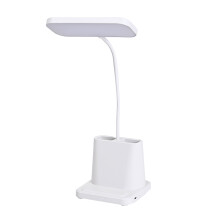 Justerbar svanehals skrivebordslampe, øjenvenlig LED skrivebordslampe, genopladelig LED skrivebordslampe til læsning, skrivning, tegning og