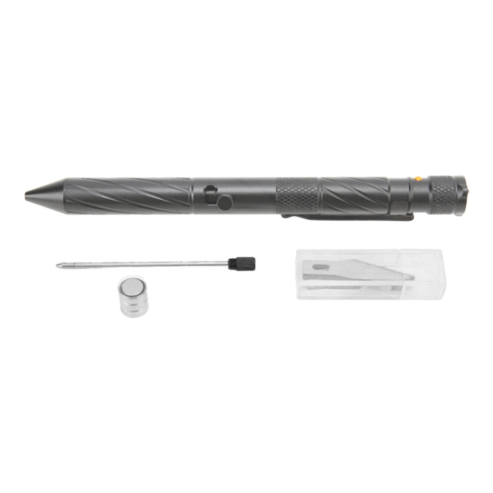 Compact Tactical Pen Multifunction Survival Tool With Glass Breaker Led Light And Bottle Opener Essential Edc Gear For Men Who Adventure 9416038110597