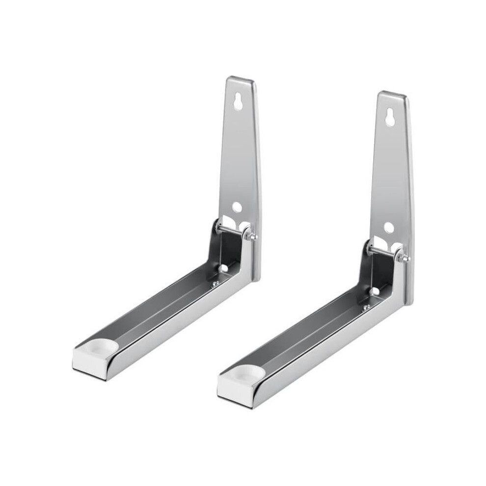 Homdox Stainless Steel Foldable Microwave Oven Wall Mount Bracket - Grey 7333425894668