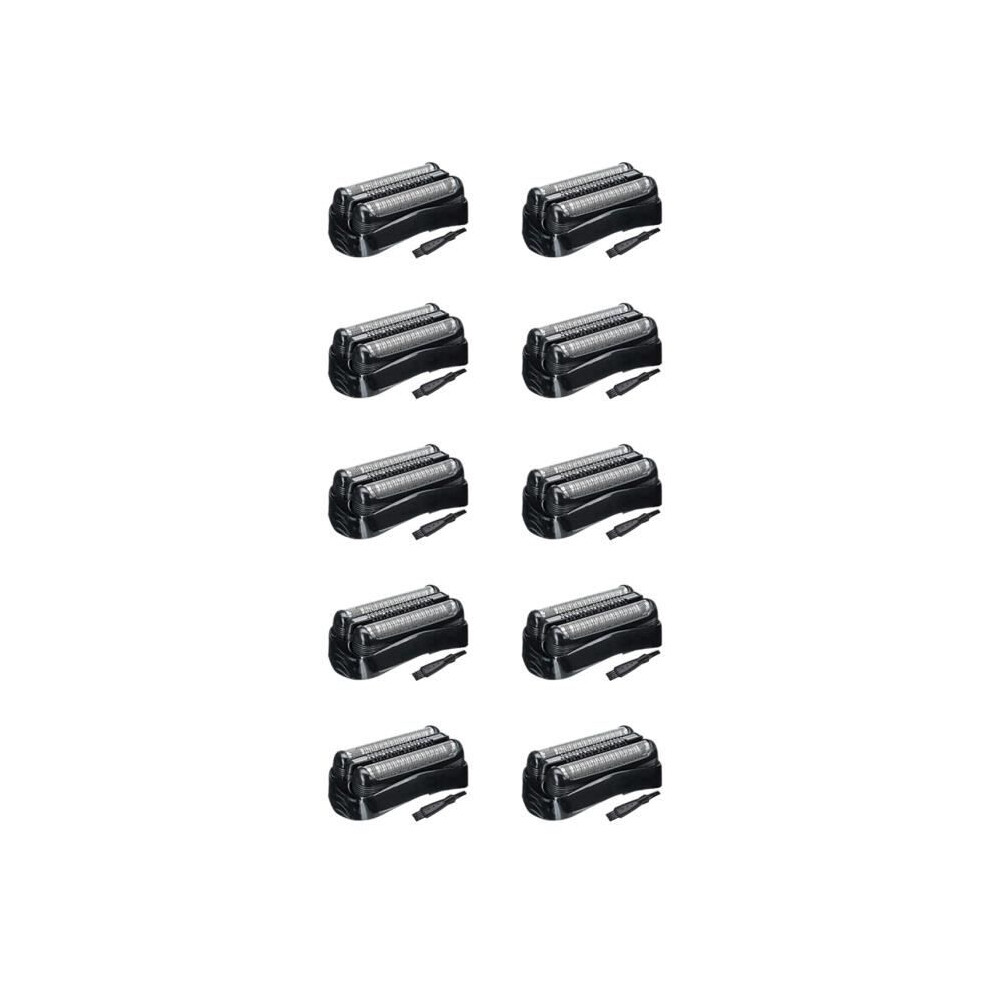 10 Pack 21B Replacement Shaver Heads for Braun Series 3 Electric Shavers