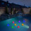 Ultra Bright7Color αλλάζει αυτόματα, Ηλιακή πλωτή λάμπα για λίμνες και πισίνες, 6