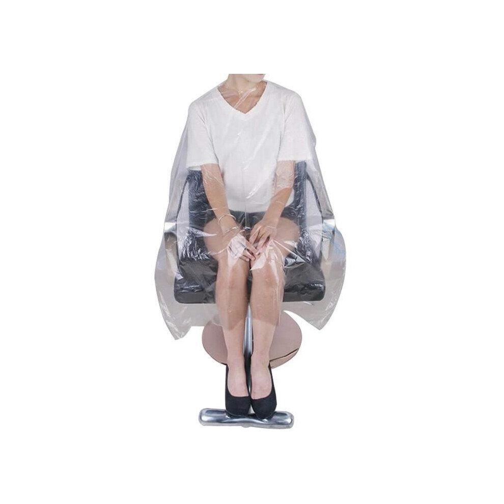 Pack of 100 disposable and waterproof hairdressing capes