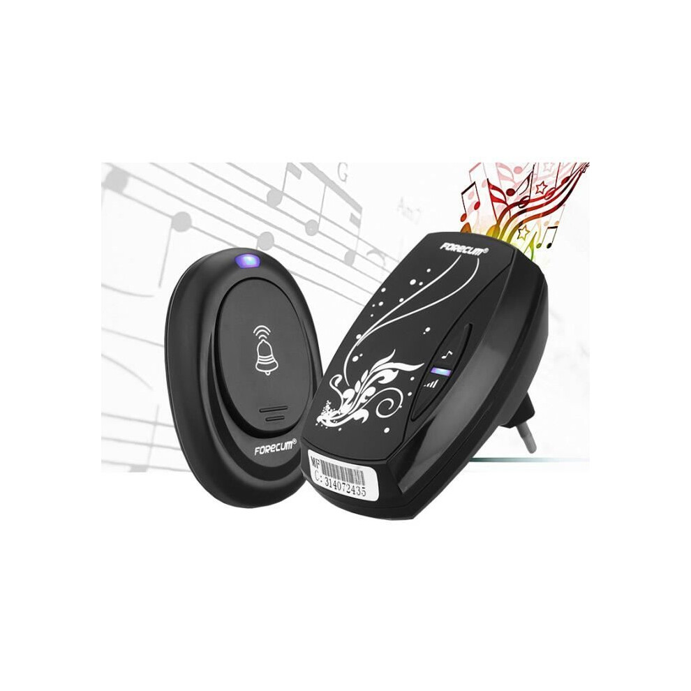 Waterproof Wireless Doorbell - 100 M Range - 36 Melodies - Adjustable Volume - White Plastic 7333425888292