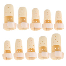 Adjustable Band With Touch Fastener Finger Support, Breathable And Sweat-Absorbing Plastic Finger Splint Brace for Joint Stabilization and Impact Prot