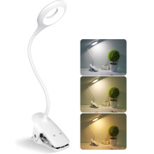 Lampka nocna, ekologiczna lampa do czytania z 3 trybami oświetlenia, akumulatorem, do czytania późnym wieczorem i do użytku w domu i biurze (1