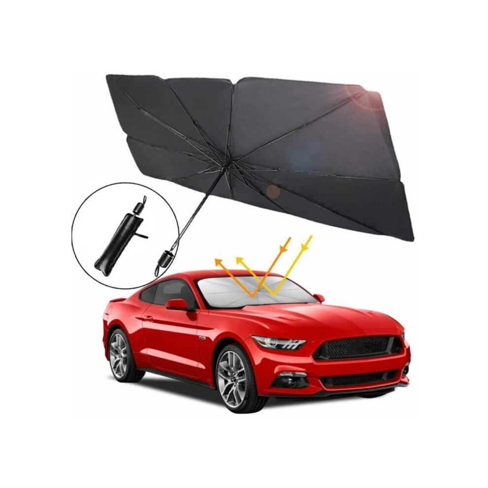 Foldable Car Sun Shade Suv 79 X 135 Cm Uv Protection Upe Alloy 7333425914281