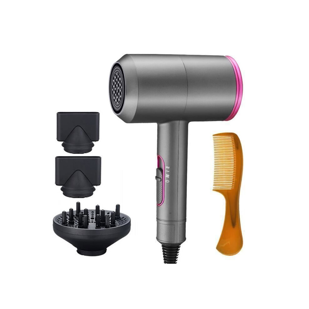 Hair dryer, 2000W negative ion constant temperature high power professional hair dryer, three speeds adjustable