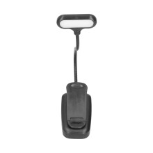 Einstellbare Leselampe, LED-Buchlampe zum Anklemmen mit wiederaufladbarem Akku zum Lesen, Lernen, Campen, augenschonendes warmweißes Licht