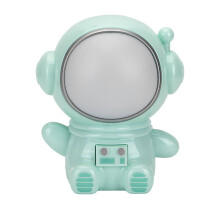 Schattig 3D-ruimteman nachtlampje voor de kinderkamer, oplaadbaar via USB, draagbaar ontwerp, drie lichtstanden: kleurrijk, slaapstand en fel licht