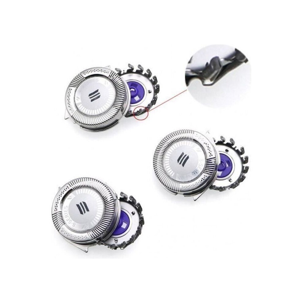 3 Pack Replacement Shaver Heads for Philips Norelco HQ8, PT860, PT870, AT890, HQ7760, HQ8875, HQ7320, HQ7890, HQ8445, HQ8825, Blade No. 19 # F0B70F
