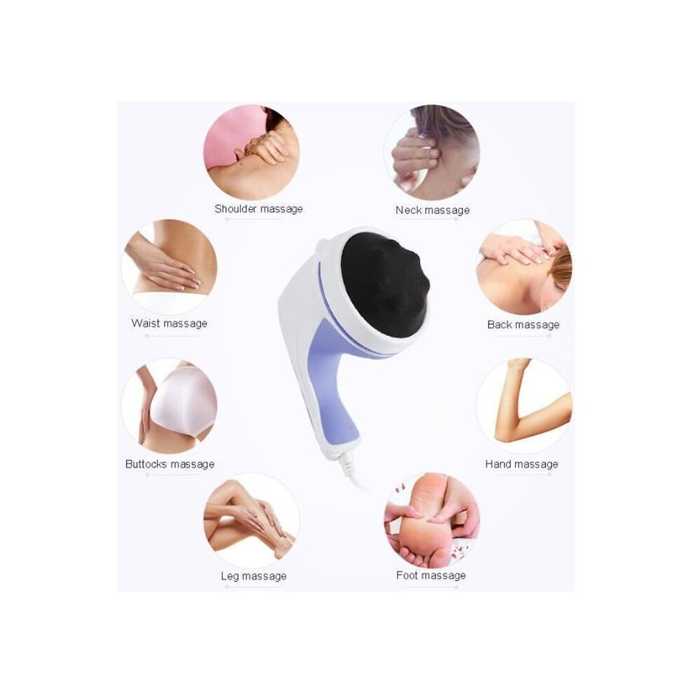 WISS Electric Vibration Massager for Cellulite, Slimming and Fat Reduction, with 4 Heads