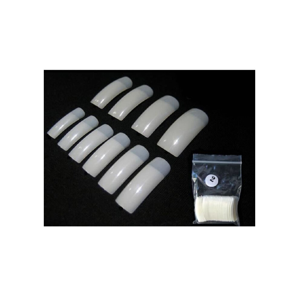 500 UV Gel False Nails Natural French Acrylic Style