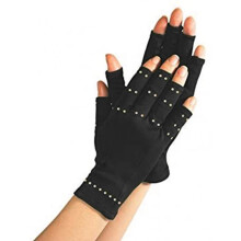 Kompressionshandschuhe, atmungsaktive, kupferimprägnierte Stoffhandschuhe für Halt und Komfort, fingerloses Design für verbesserte Beweglichkeit,