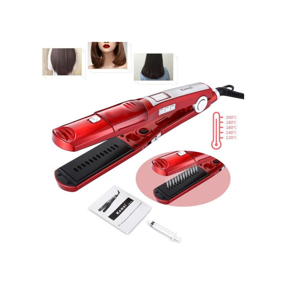 Professional Ceramic Hair Straightener, Steam Hair Straightener, Adjustable Curling Iron, Fast Hair Styling Tools