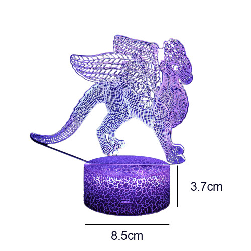 Λάμπα LED Dimmable3D για παιδιά, Πολλαπλά εφέ φωτισμού, Χρονοδιακόπτης και εξοικονόμηση 1
