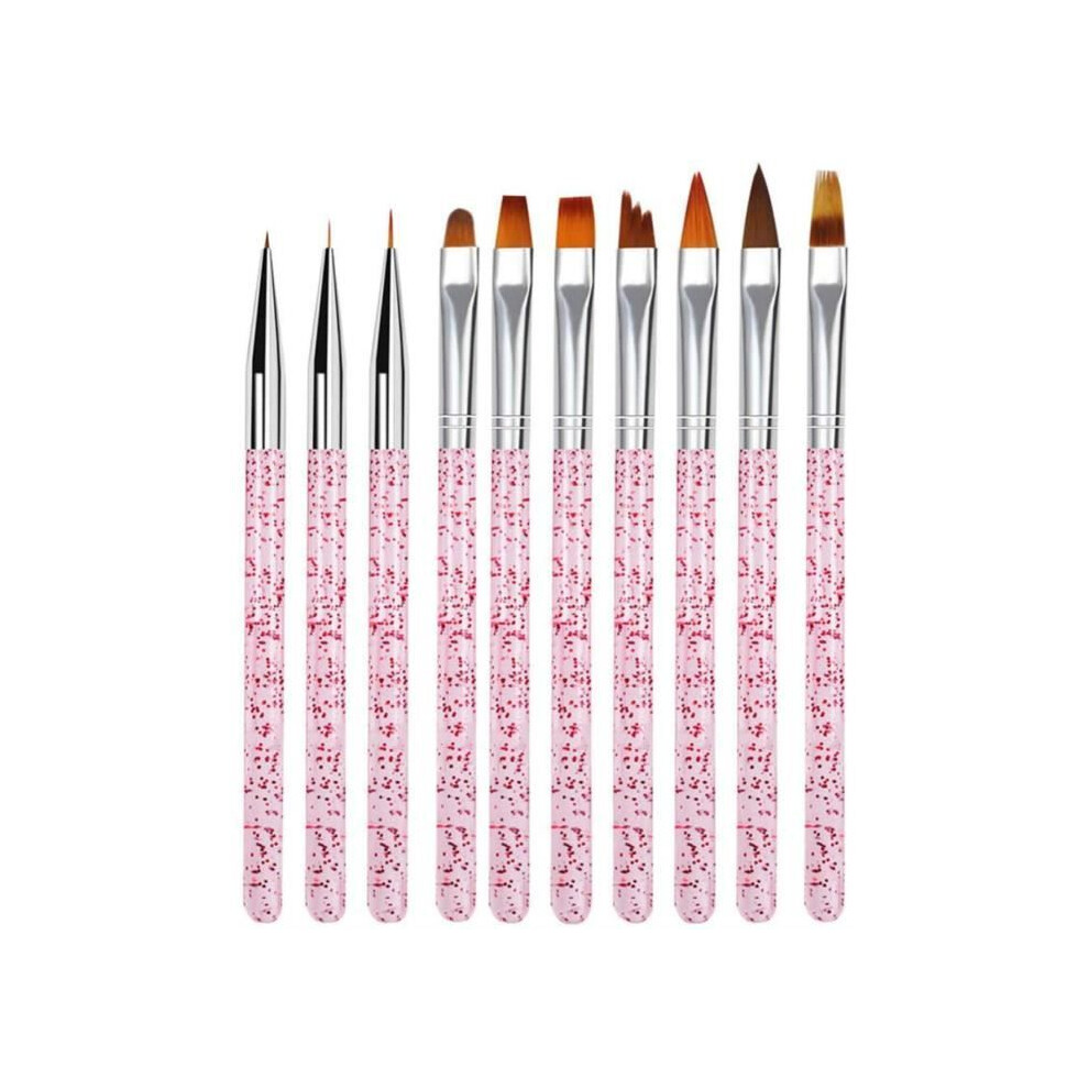 Nail Art Brushes - Unspecified - 10pcs - Nylon Brush - Decoration Tools - UV Gel and Acrylic