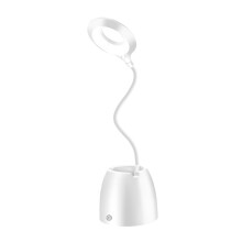 Dimmable Desk Lamp for Home Office: 3 Color Modes Desk Light with Flexible Silicone Gooseneck, Remote Controlled, Environmentally Friendly, Reading La