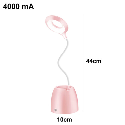 Girls' Dream Desk Lamp, Eye-Caring Design Multi-Function Desk Lamp With Rechargeable Battery, Adjustable Light Modes For Reading Painting Work Study, 1