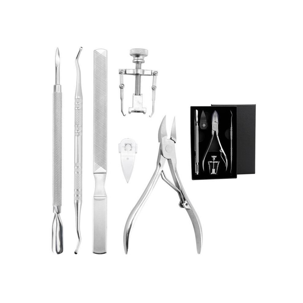 Manicure and Pedicure Kit - 6 Pieces - Stainless Steel - Professional Tools - Nail Clippers