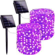 Flexibele LED-zonnelampen met draad, creëer een duurzame buitenoase met waterdichte koperen draad, handig en milieuvriendelijk ontwerp voor