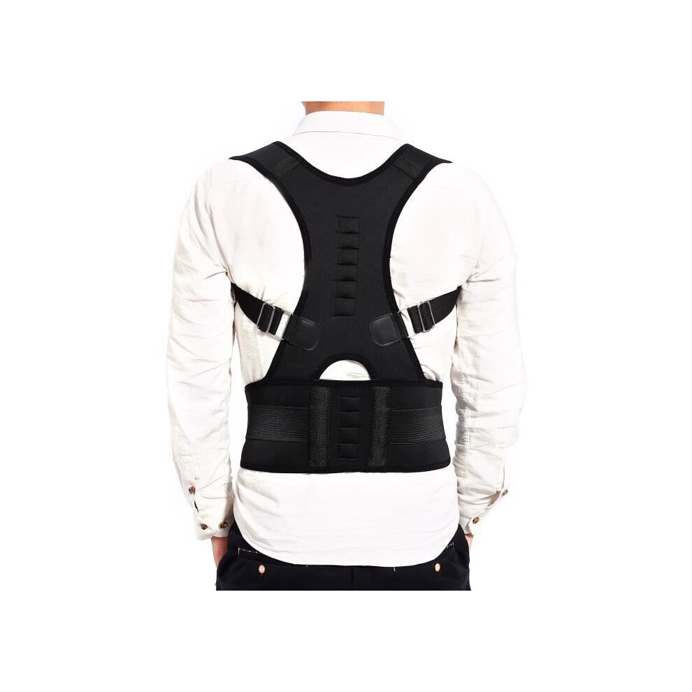 Adjustable Posture Corrector Belt for Back Support and Straightening, Magnetic Pain Relief