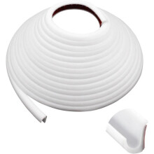 Motorhome Gutter - 10m Rubber Strip for Gutters - PVC Protection Strip - Rainwater Deflector (White)