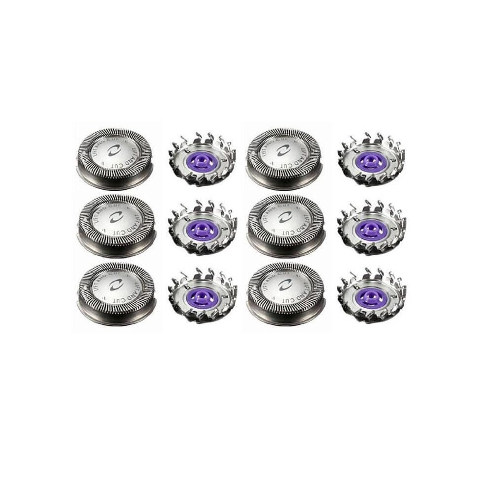 Pack of 6 replacement shaver heads for Philips HQ3, HQ4, HQ55, HQ56, HQ6900, HQ6868, HQ5812, HQ6874