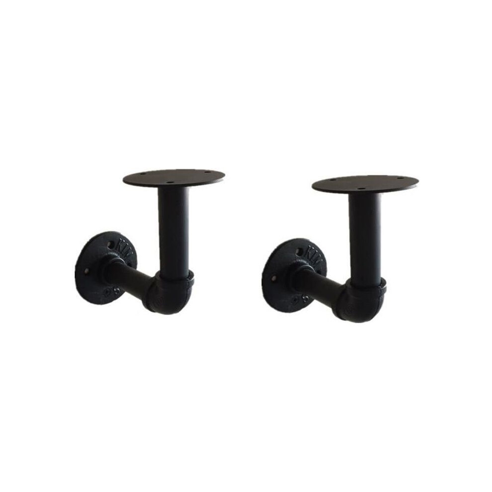 Set Of 2 Industrial Pipe Shelf Brackets 7333425922163