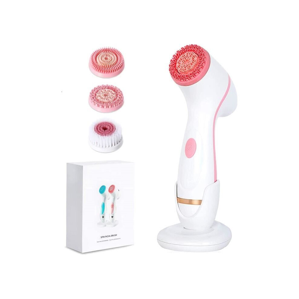 Silicone Facial Cleansing Brush, Portable Electric Facial Cleansing Brush, Deep Cleansing, Gentle Exfoliation.