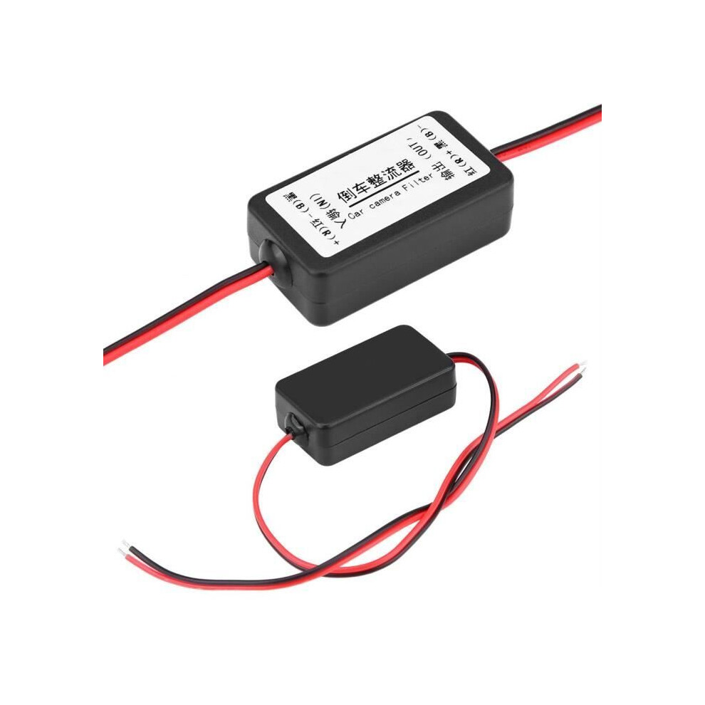 12V Dc Power Rectifier Relay, Backup Camera Capacitor Filter Black 7333425912591