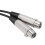 Καλώδιο XLR Y Splitter Adapter Ισορροπημένα σήματα ήχου Θηλυκό XLR σε διπλό αρσενικό XLR 7